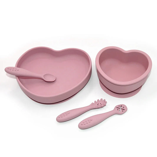 5 Piece Baby Silicone Tableware Set