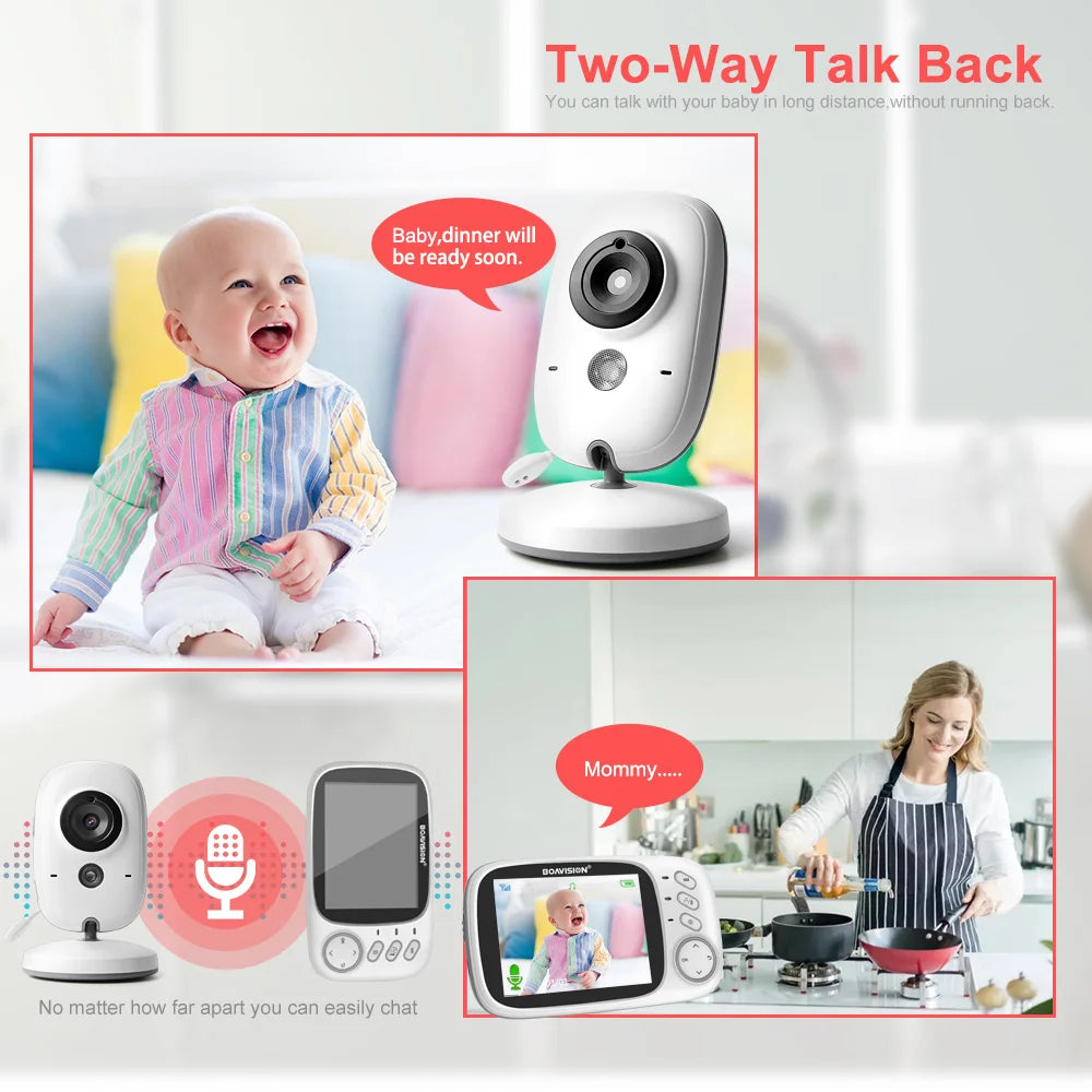 Wireless Baby Monitor 3.2" LCD Screen